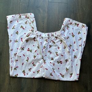 NWOT Strawberry Print Pajama Pants